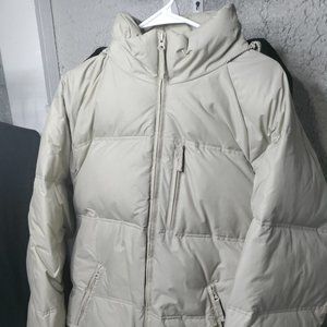 Snowridge Down Puffer Coat Jacket Mens Size L Beige Waterfowl